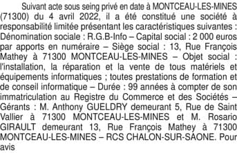 Contenu publication