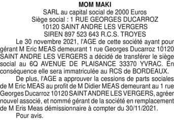 Contenu publication