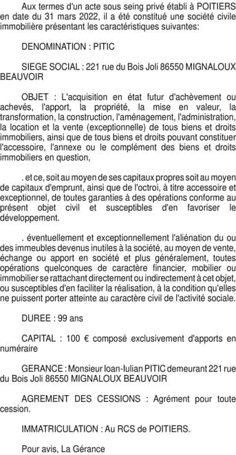Contenu publication