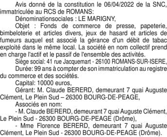Contenu publication