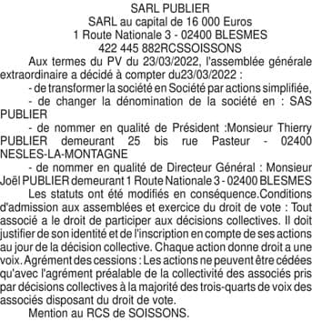 Contenu publication