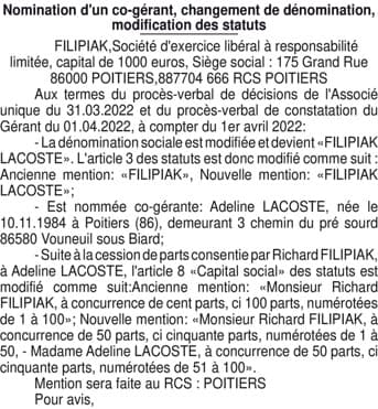 Contenu publication