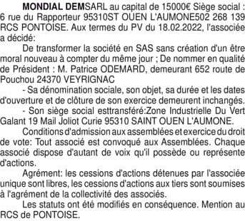 Contenu publication