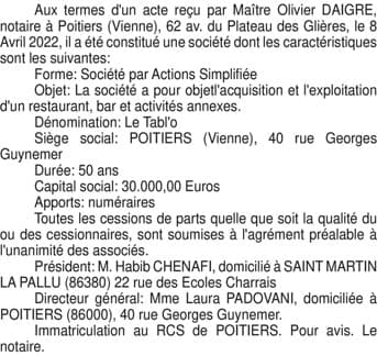 Contenu publication