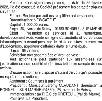 Contenu publication