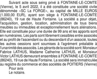 Contenu publication