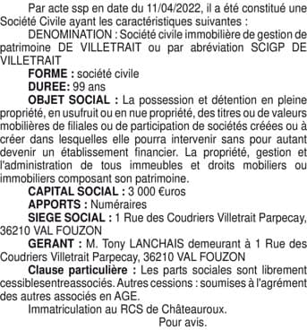 Contenu publication