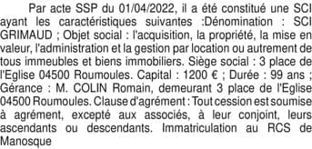 Contenu publication