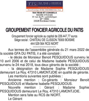 Contenu publication
