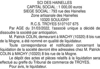 Contenu publication