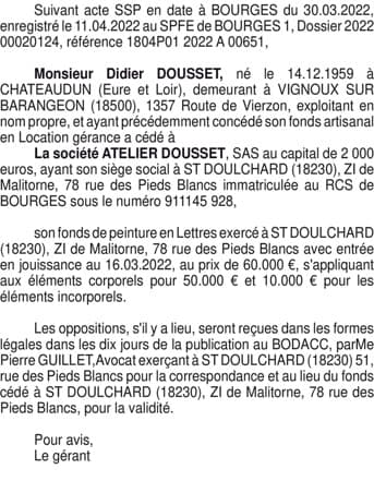 Contenu publication