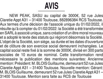 Contenu publication