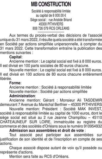 Contenu publication