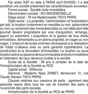 Contenu publication