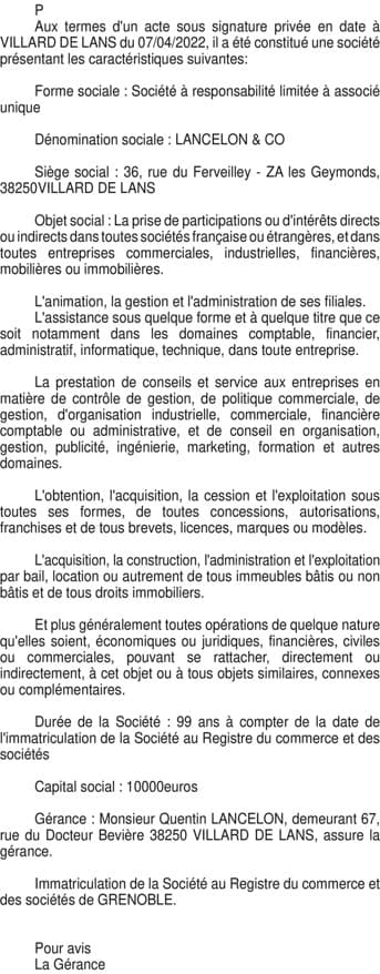 Contenu publication