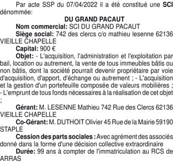 Contenu publication
