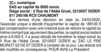 Contenu publication