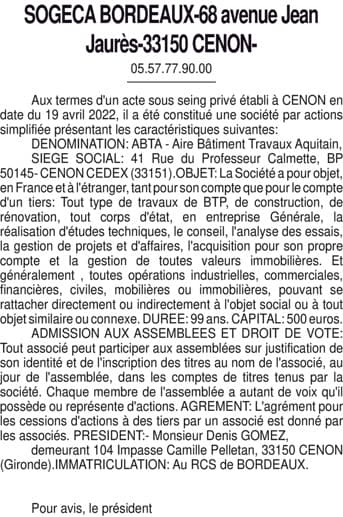 Contenu publication