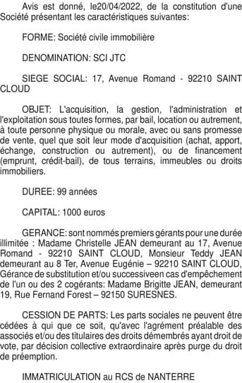 Contenu publication