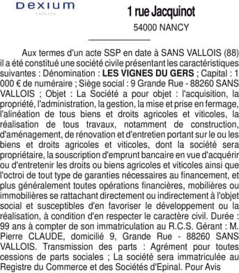 Contenu publication