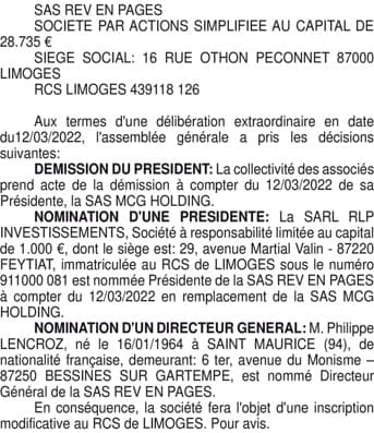 Contenu publication