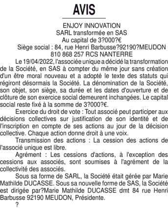 Contenu publication