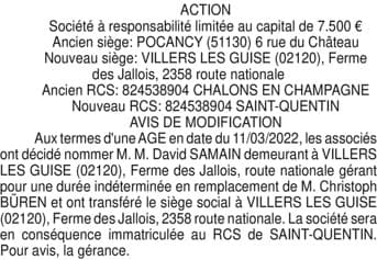 Contenu publication