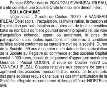 Contenu publication