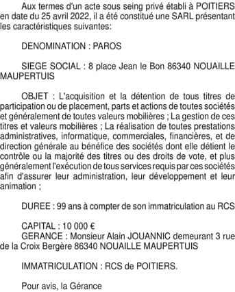 Contenu publication