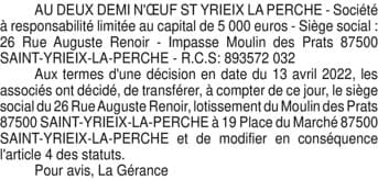 Contenu publication
