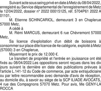 Contenu publication