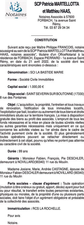 Contenu publication