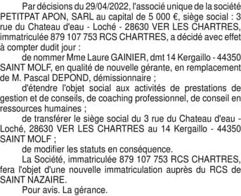 Contenu publication