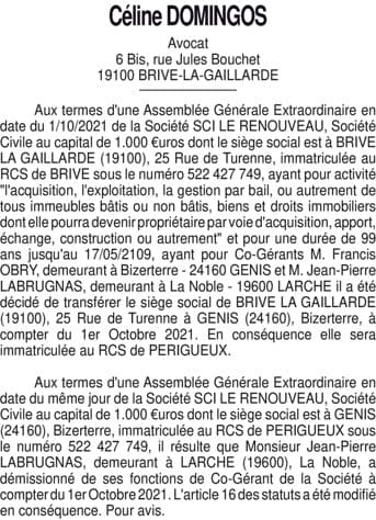 Contenu publication