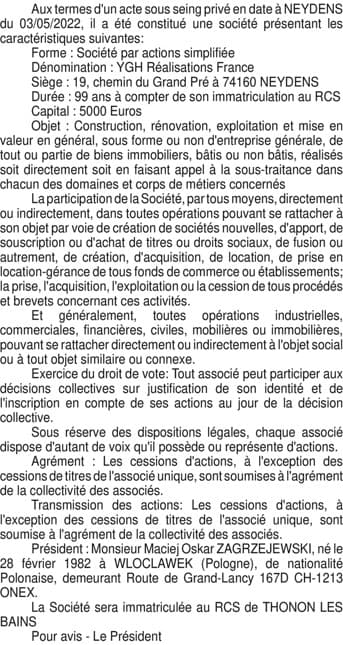 Contenu publication