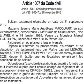 Contenu publication