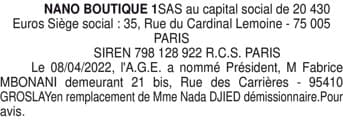 Contenu publication