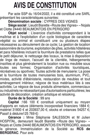 Contenu publication
