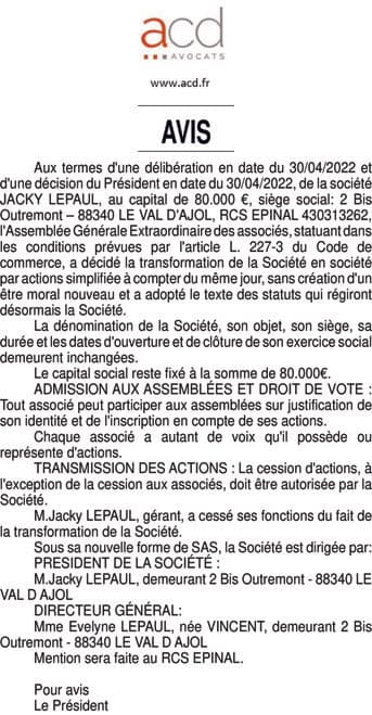 Contenu publication