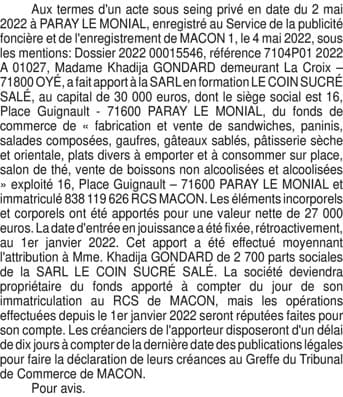 Contenu publication