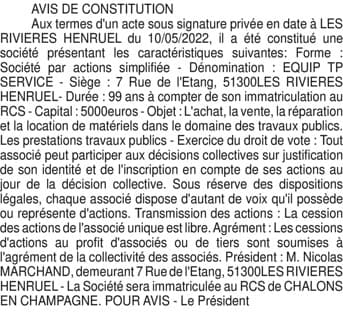 Contenu publication