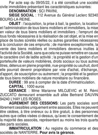 Contenu publication