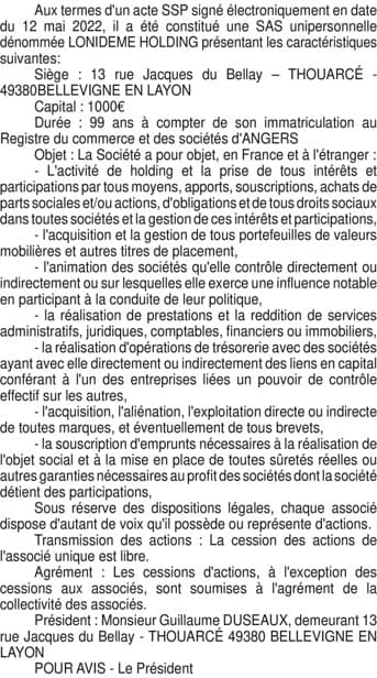 Contenu publication