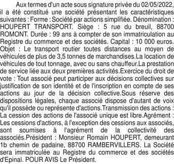 Contenu publication