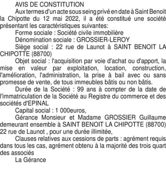 Contenu publication