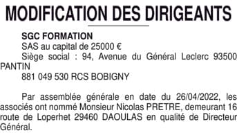 Contenu publication