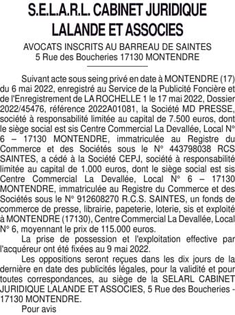 Contenu publication
