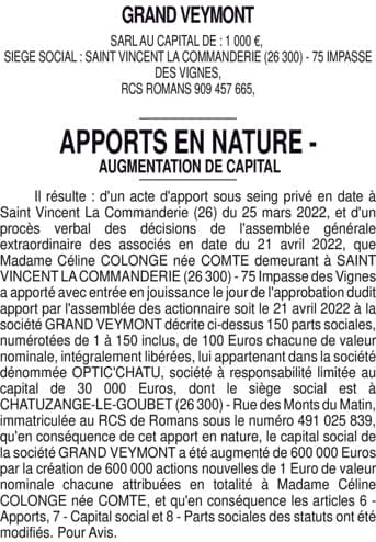 Contenu publication