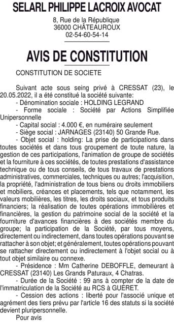 Contenu publication