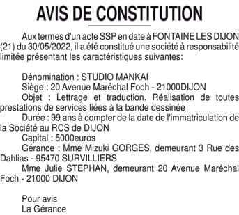 Contenu publication